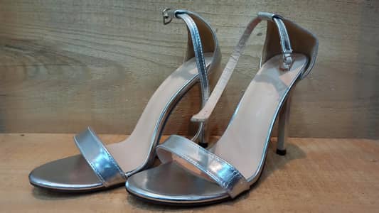 Silver 12cm High Heels