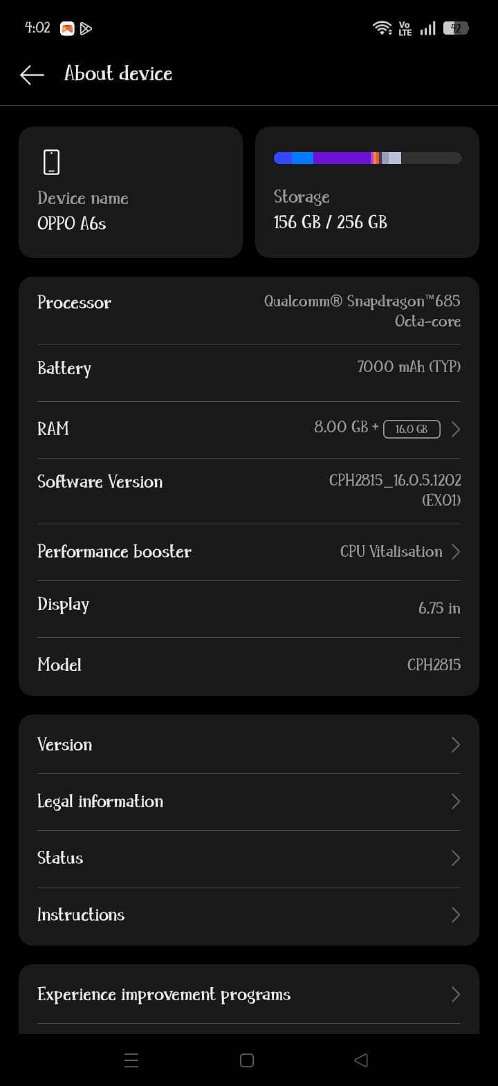 OPPO A6s 8