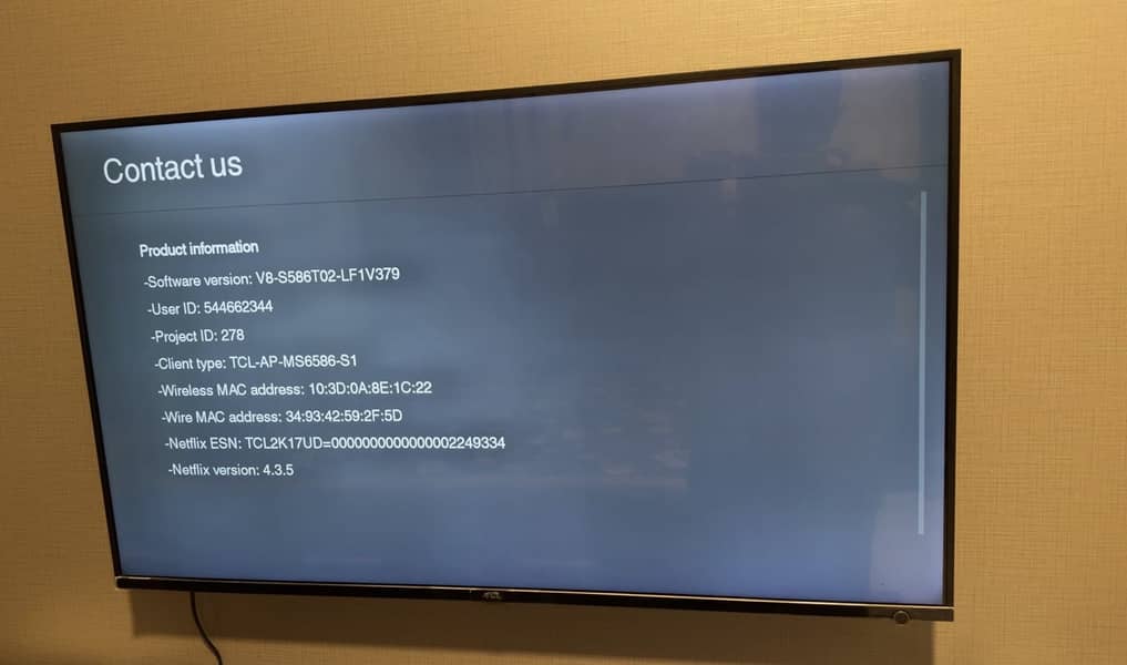 TCL LED 43 inch 2