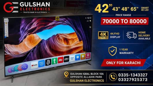 OFFER 24, 32, 43, 48, 55 TO 85" SAMSUNG TCL HISENSE LG SMART LED TV