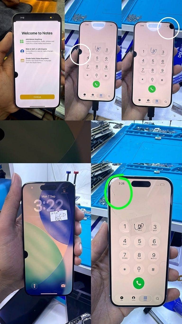 Apple iPhone 15 Pro panel in small dot 0