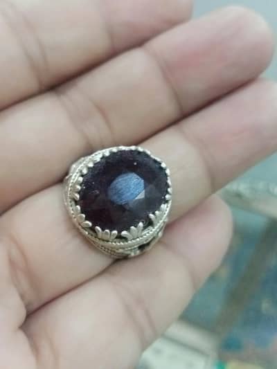 Ruby Natural Afghanistan Silver Ring