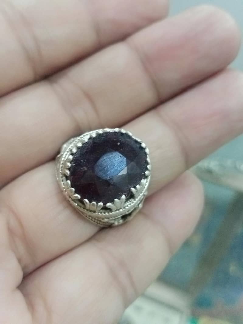Ruby Natural Afghanistan Silver Ring 0