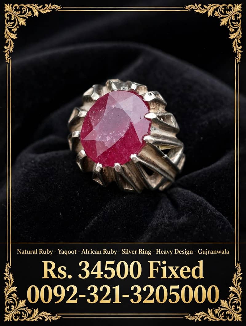 Ruby Ring 100% Authentic 0