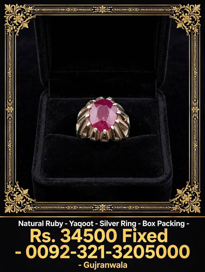 Ruby Ring 100% Authentic 1