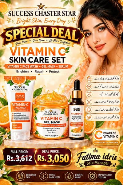 face wash scrum vitamin c gel mask face glow kit faicial set kit
