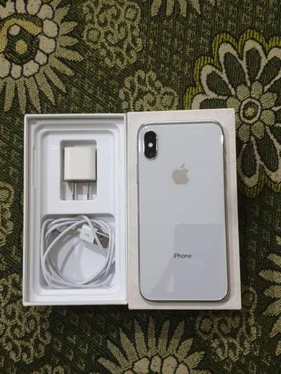 iPhone X 256GB PTA APPROVED with Box and charger lush condition