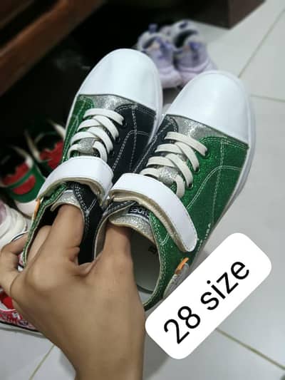 baby girls branded import second hand shoes