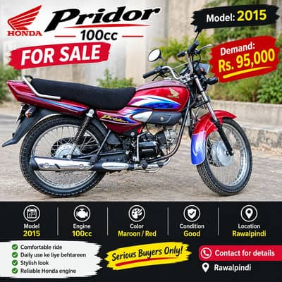 Honda Pridor 2015 fori sale