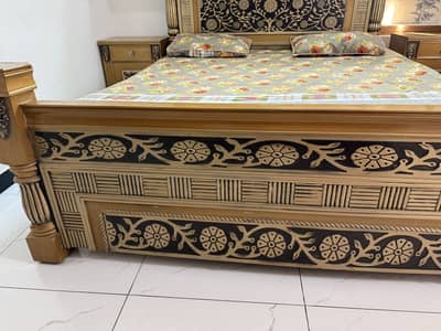 Chinioti Wood Design Bed set available for sale