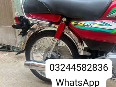 Honda CD 70 cc bike urgent for sale WhatsApp