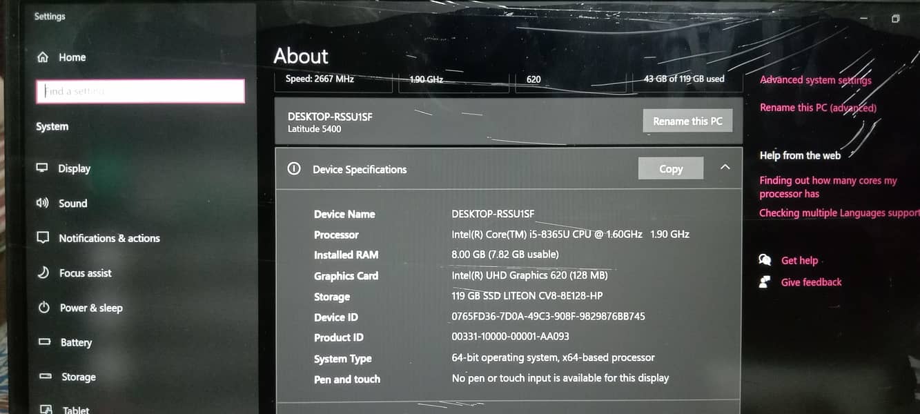 dell core i5 8th generation 8