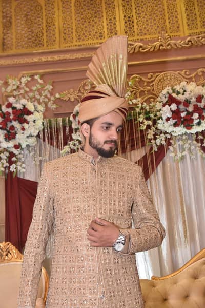 Groom’s Barat Sherwani Set – Excellent Condition – Rs. 40,000