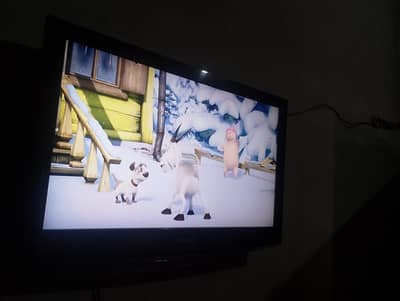 Samsung original led 32" simple with dish & receiver