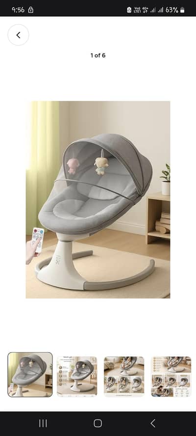 Brand New Imported Cady One Electric Baby Rocking Chair CO-62963