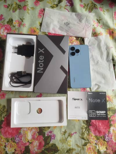 Sparx Note X For sale 6+6GB 128GB with original Box charger  No Open