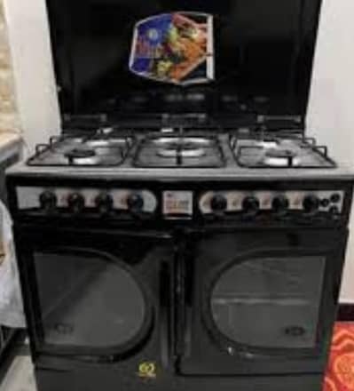 5-Burner Cooking Range with Double Door Oven  and grill