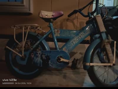 girls frozen Bicycle blue colour