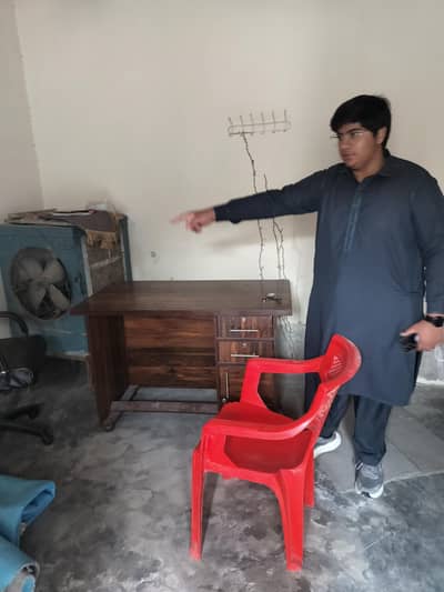 Chair and Table.