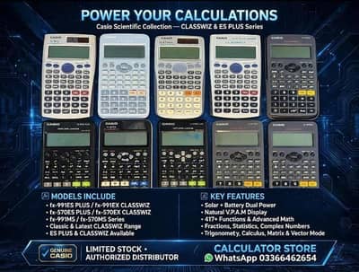 ORIGINAL 100% CASIO SCIENTIFIC CALCULATOR S~D