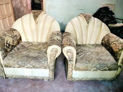 FULL SOFA SET. SPECIAL WOOD MADE UP IN CHINOUT.