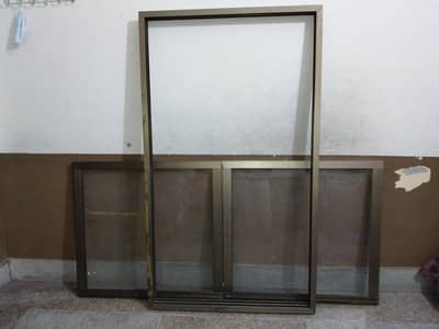 Aluminium Door with sliding glass