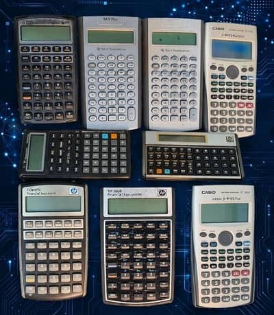 TEXAS INSTRUMENTS HP CASIO FINANCIAL CALCULATORS