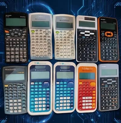 TEXAS INSTRUMENTS, SHARP TI-34 MULTIVIEW CALCULATORS