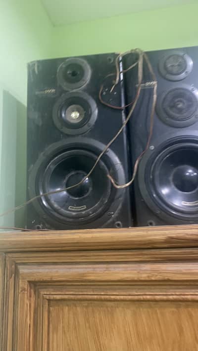 Pair of 2 8 inch sparker bass bosted