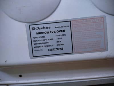 Dawlance microwave for sale
