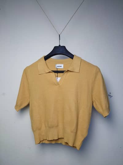 SAPPHIRE ORIGINAL NEW MUSTARD SWEATER WITH TAG