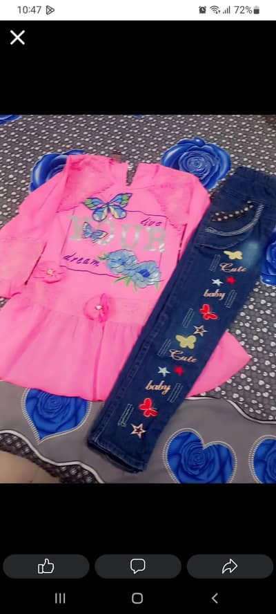 Girls jeans  and top