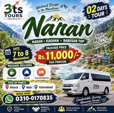 Cheapest Trip to  10-11 places / Naran