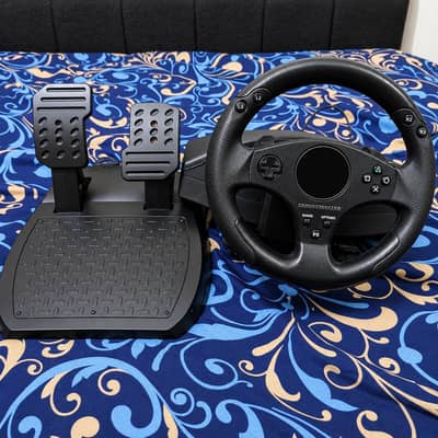 Theustmaster steering wheel for playstation