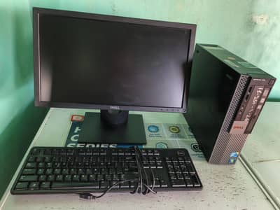 Dell Core i5 Computer Set 8GB RAM 128GB SSD 19 Inch LCD