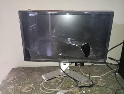 24 Inch Dell LED Monitor Screen , with Hydraulic Stand