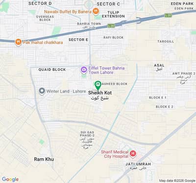 1 Kanal Plot Available For Sale In Talha Block Bahria Town Lahore.