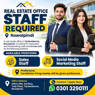 Sales & Marketing Job || Male & Female || Real Estare Job ||Office Job
