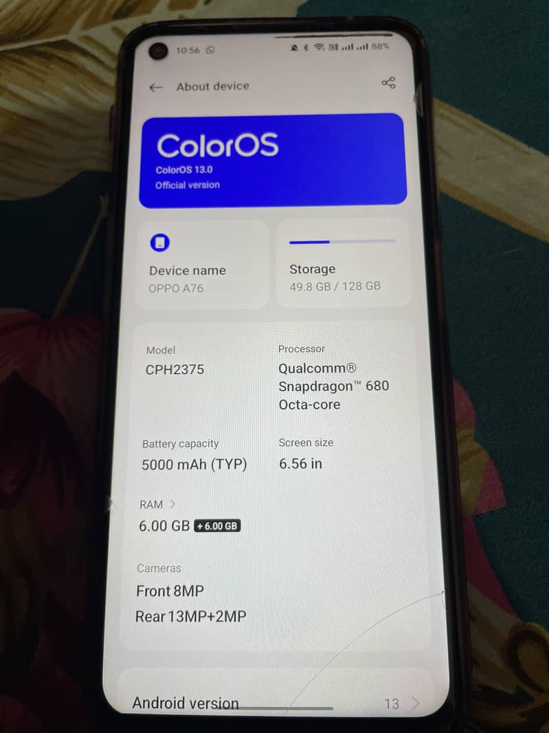 OPPO A76 5