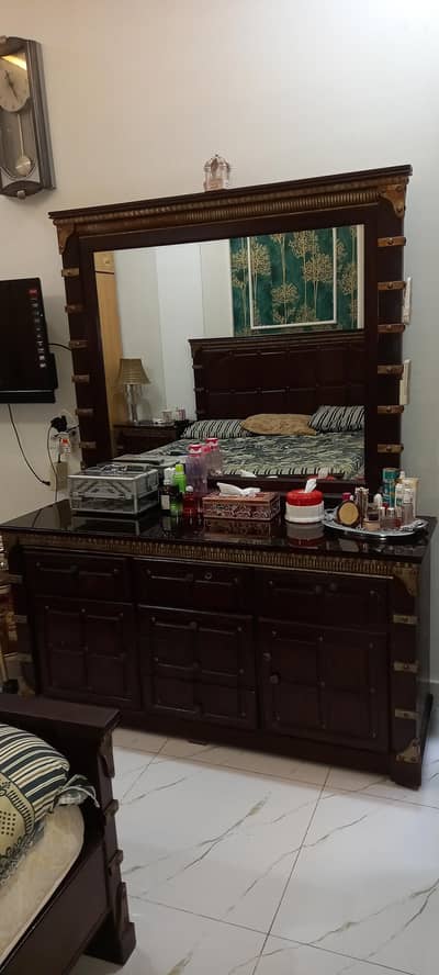 wood Dressing Table mirror size L=41" H=34"