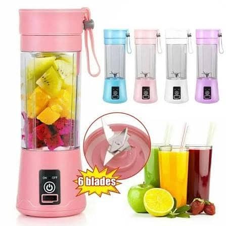 Portable Juicer Blender, Household Fruit Mixer,USB Rechargeable Personal-size Blender Used at Home And Outdoor,400ml Fruit Mixing Machine, USB Juicer Cup
