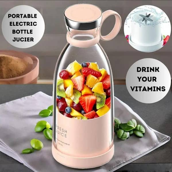 Portable Rechargeable Bottle Shape Mini Juicer