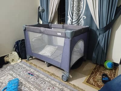 Tinnies Baby Cot / Playpen – Bee | 3-in-1 All-in-One Baby Play Yard