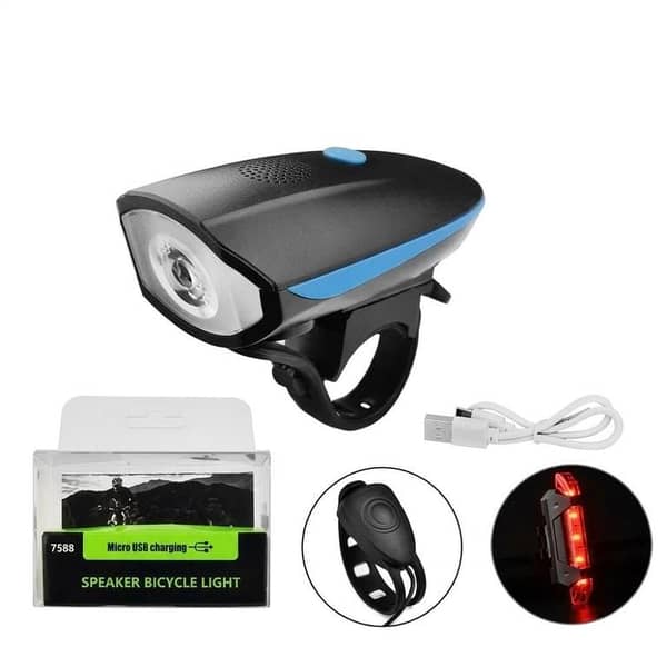 FRONT & TAIl LIGHT TYPE C CHARGING ULTRA BRIGHT Front Head Light ‍& Tail light | Bicycle, Bike, Scooter | Night King Light  | Heavy Beam Power Cycle