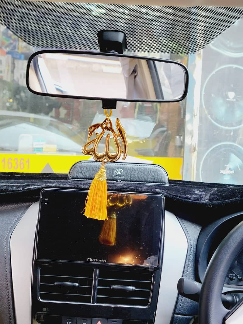 Car Rear View Mirror Hanging | Islamic Hanging Decoration - Interior ...