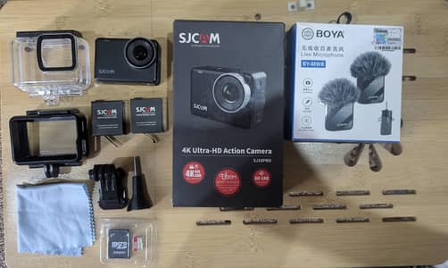 SJCAM 10 Pro | 128gb SD card | Boya MW8