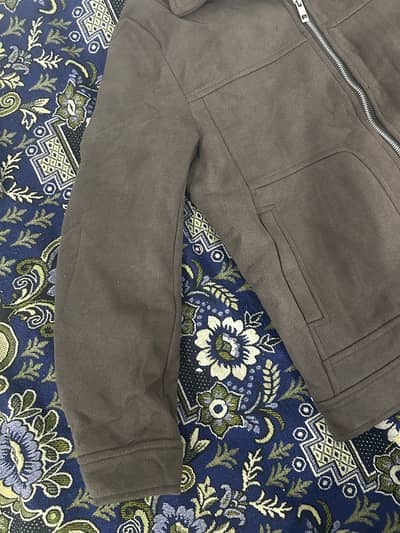 sweat leather jacket