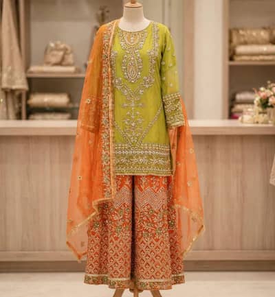 Mehndi suits for bridal