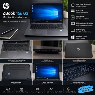 HP ZBook 15u G3 Core i7 | 2GB Graphics | SSD | Business Laptop