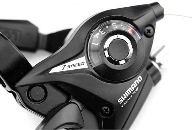 Original SHIMANO Gear Shifter Set Pair FRONT & BACK SET WITH Aluminum LIVER & WIRES